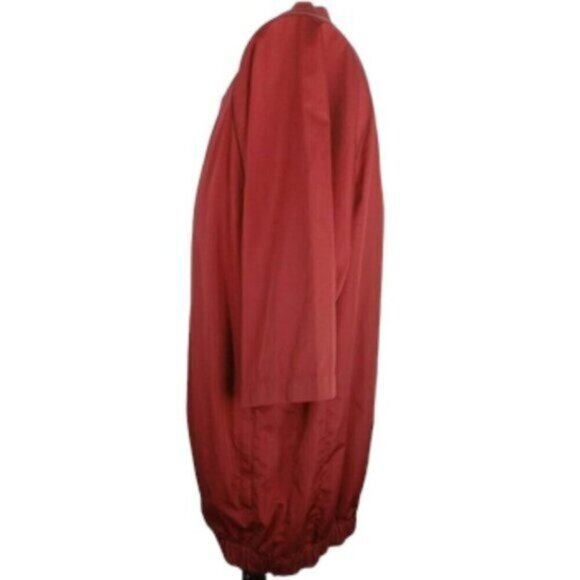FootJoy Rain Windbreaker Pullover Golf Jacket Red Half Sleeve V Neck Size M Mens - Picture 6 of 14